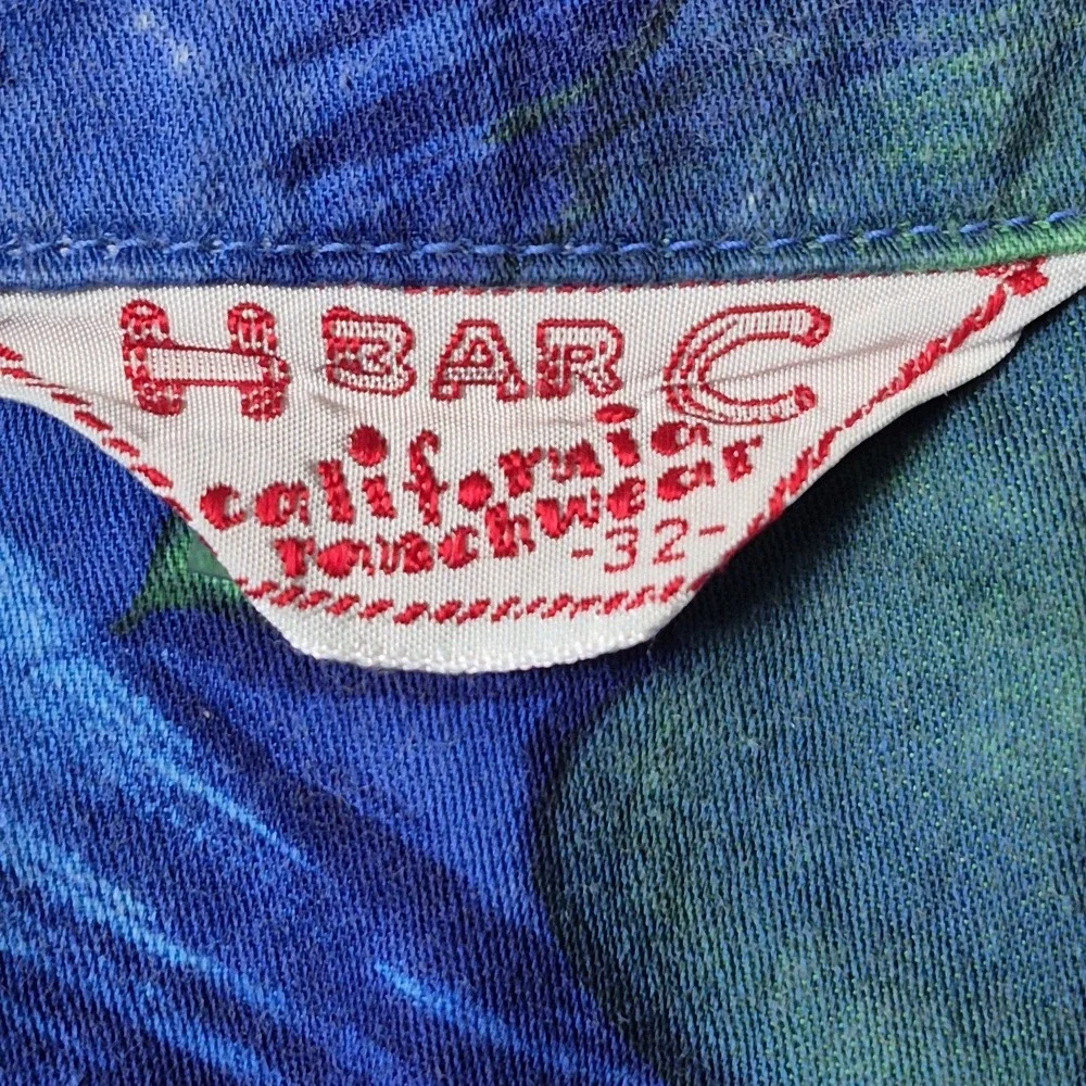 VTG H Bar C Women's S Pearl Snap Western Ranchwear Cowgirl‎ Shirt